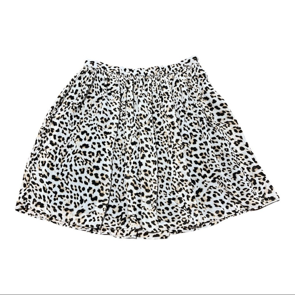 Banana Republic‎ Pleated Animal Print Skirt Size 2